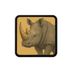Rhino – BlackBörk velcro cap patch