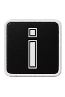 Letter İ Patch - BlackBork