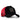 BlackBork gorra de camionero negra/roja y parche de tigre furioso V1