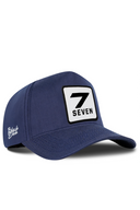Cordura Navy Baseball Cap with Number 7 Patch - BlackBork