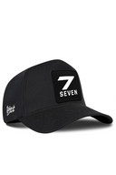 Black Baseball Cap with Number 7 Patch - BlackBork