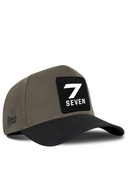 Black & Khaki Baseball Cap with Number 7 Patch - BlackBork