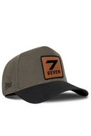 Black & Khaki Baseball Cap with Number 7 Patch - BlackBork