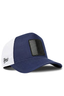 Cordura Navy & White Trucker Hat - BlackBork
