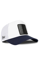 Navy & White Trucker Hat - BlackBork