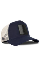 Navy & Beige Trucker Hat - BlackBork