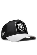 aslan logolu beyaz-siyah trucker sapka