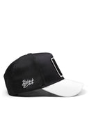 aslan logolu beyaz-siyah trucker sapka