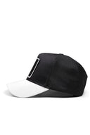 aslan logolu beyaz-siyah trucker sapka
