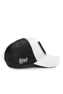 aslan logolu beyaz-siyah trucker sapka