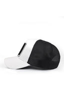 aslan logolu beyaz-siyah trucker sapka