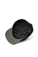 aslan logolu haki-siyah trucker sapka