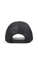 aslan logolu haki-siyah trucker sapka