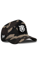 Camo Baseball Cap with Lion Patch - BlackBork