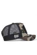 aslan logolu kamuflaj-siyah trucker sapka