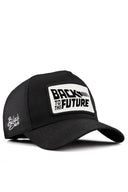 back to future logolu siyah trucker sapka