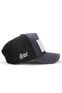 back to the future logolu antrasit-siyah trucker sapka