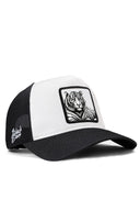 bengal kaplan logolu beyaz-siyah trucker sapka