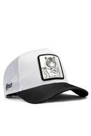 bengal kaplan logolu siyah-beyaz trucker sapka