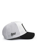 bengal kaplan logolu siyah-beyaz trucker sapka