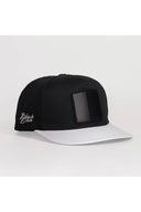 beyaz-siyah hip hop sapka