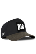 Khaki & Black Baseball Cap with Big Think Patch - BlackBork