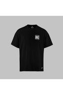 big think logolu oversize m-l b-shirt siyah