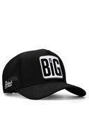 big think logolu siyah trucker sapka