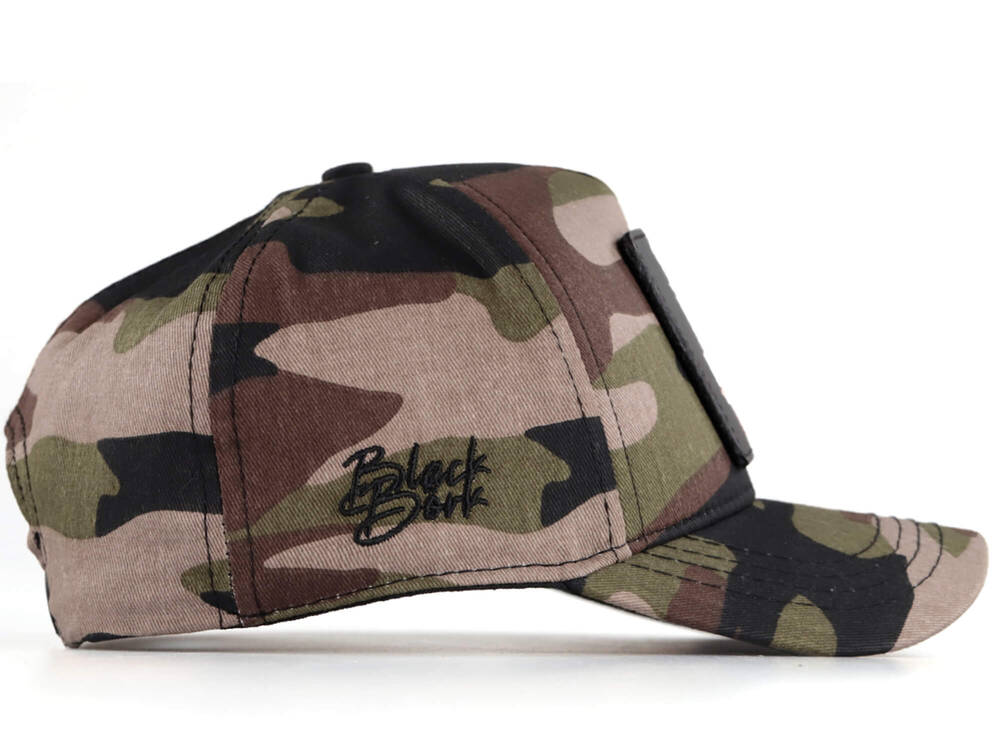BlackBork Camouflage Baseball Cap & V1 Basketball Hoop Patch