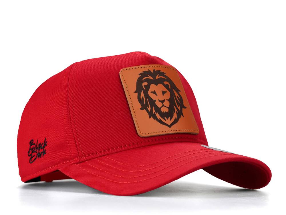 Gorra de béisbol roja BlackBork y parche V1 Camel Lion