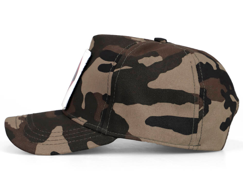 BlackBork Camouflage Baseball Cap & V1 Camel Lion Patch