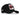 Gorra de béisbol negra BlackBork y parche de bala y labio V1