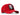 Gorra de béisbol roja BlackBork y parche de calavera V1