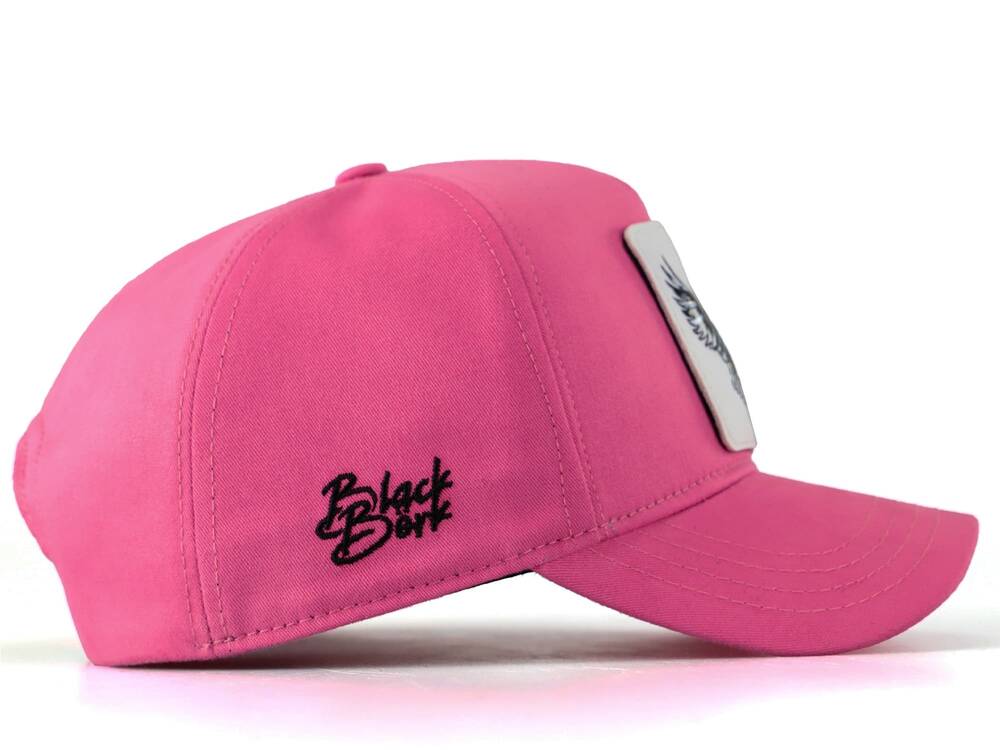 Gorra de béisbol rosa BlackBork y parche de ardilla V1