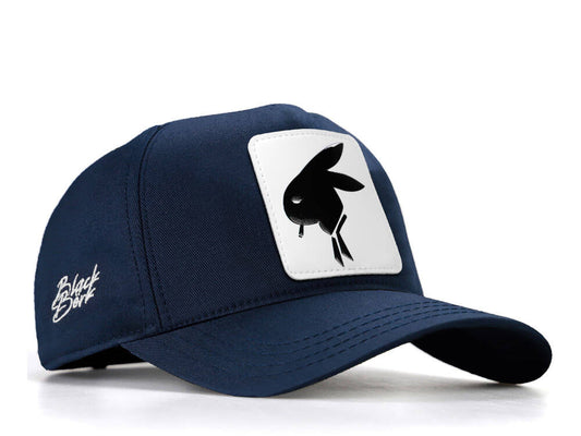 BlackBork Navy Blue Baseball Cap & V1 Bunny Patch