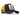 Gorra Trucker BlackBork antracita/amarillo y parche V1 con letra A