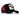 BlackBork Black/Red Trucker Hat & V1 Basketball Hoop Patch