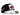 BlackBork Gorra trucker negra/blanca y parche de toro V1