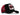 BlackBork Black/Red Trucker Hat & V1 Lips and Bullet Patch