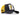 Gorra Trucker BlackBork antracita/amarillo y parche V1 con letra F