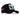 BlackBork Gorra de camionero negra y parche de perro V1