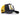 Gorra Trucker BlackBork antracita/amarillo y parche V1 con letra L