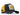 Gorra Trucker BlackBork antracita/amarillo y parche V1 con la letra M