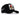 BlackBork Gorra de camionero negra y parche de mono V1