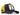 Gorra de camionero BlackBork antracita/amarillo y parche con letra T V1