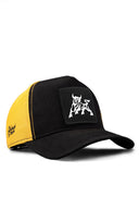 boga logolu cordura siyah-sar trucker sapka