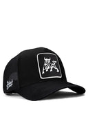 boga logolu siyah trucker sapka
