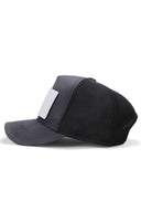 boss logolu antrasit-siyah trucker sapka