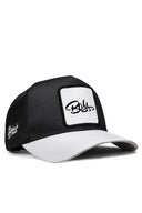 boss logolu beyaz-siyah trucker sapka