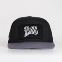 boss logolu gri-siyah hip hop sapka